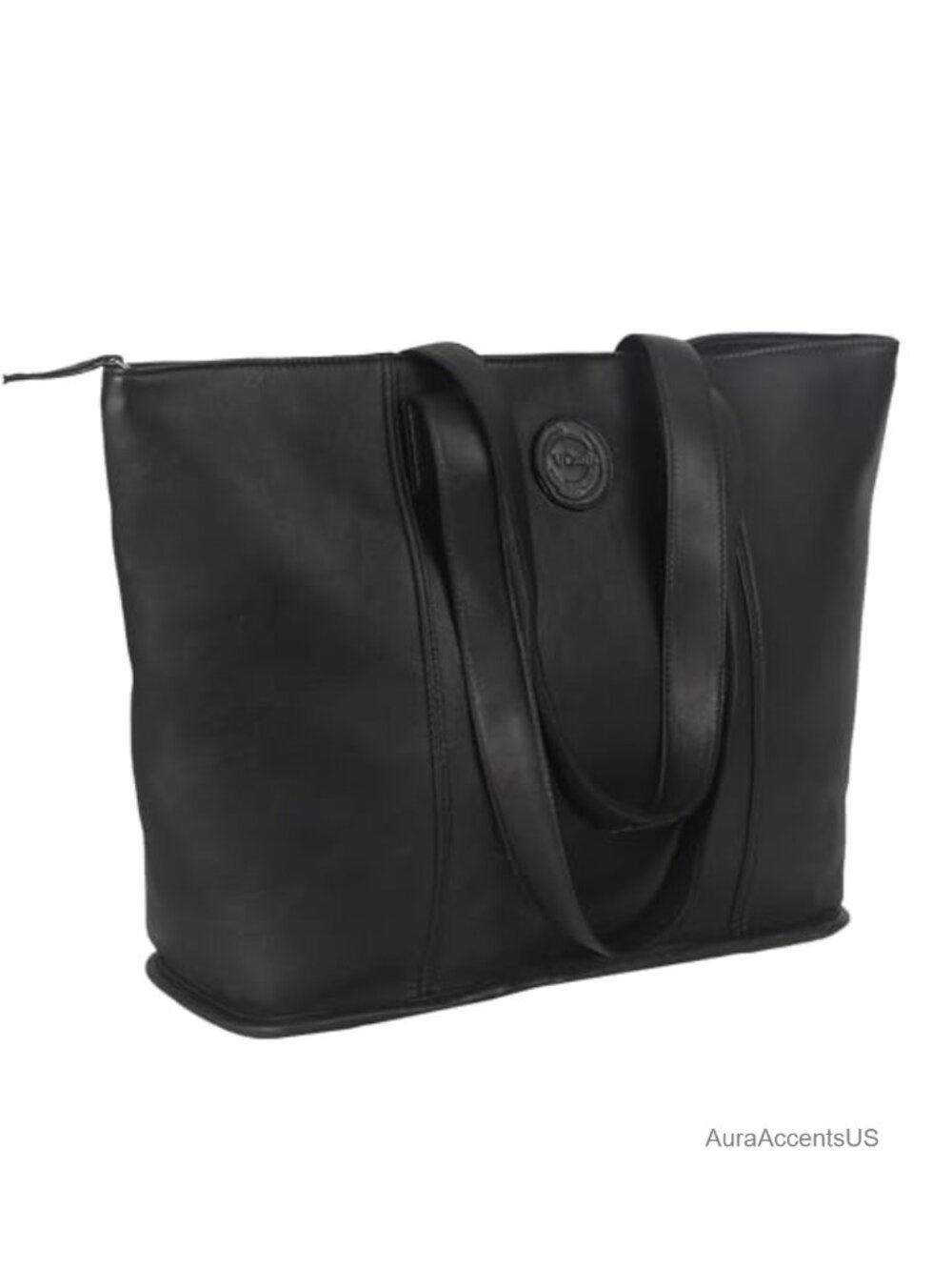 Genuine Leather Tote Bag 16" Large Laptop Shoulder Bag Work Handbag